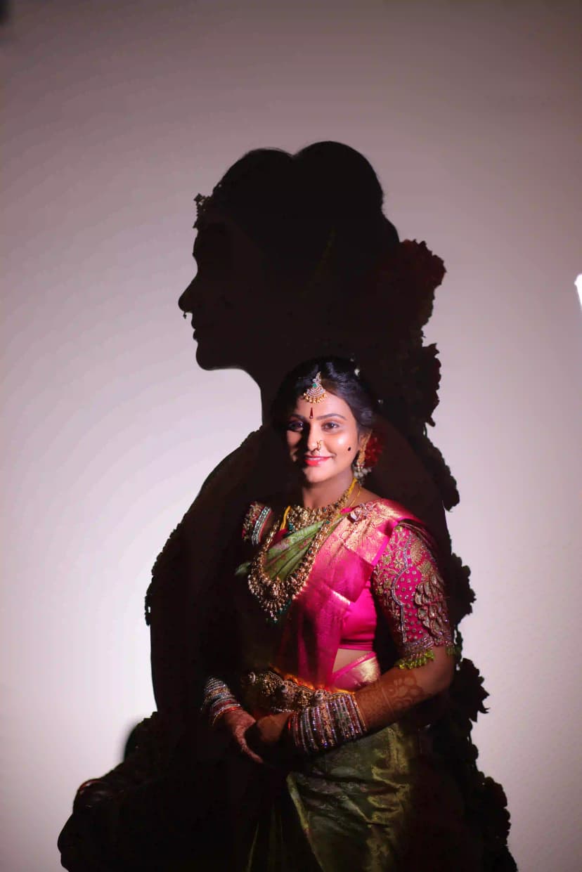 Beautiful couple in traditional wedding attire